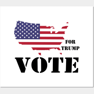 VOTE FOR TRUMP 2020 Posters and Art